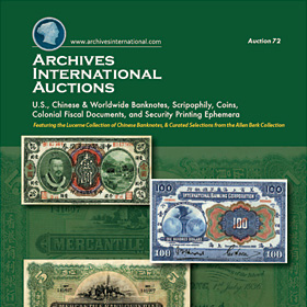 Archives International Auctions, Auction 72