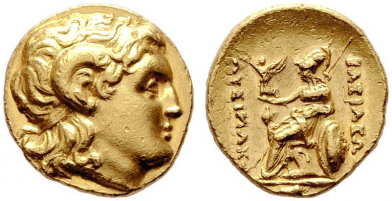  GRIECHISCHE MÜNZEN   THRACIA   Thrakische Könige   Lysimachos (323-281)   (D) S...