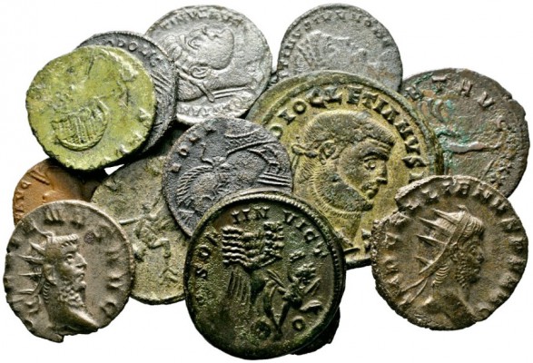  Varia & Lots   (D) Lot Römische Kaiserzeit (16). Lot mit 11 spätrömischen Bronz...