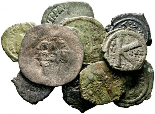  Varia & Lots   (D) Lot Byzanz (10). Lot mit 10 byzantinischen Münzen, meist Hal...