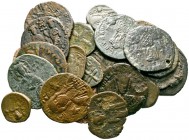  Varia & Lots   (D) Lot Byzanz (24). Lot mit 24 byzantinischen Bronzemünzen, ca. 8.-12. Jhdt., manche zaponiert, meist um sch.  