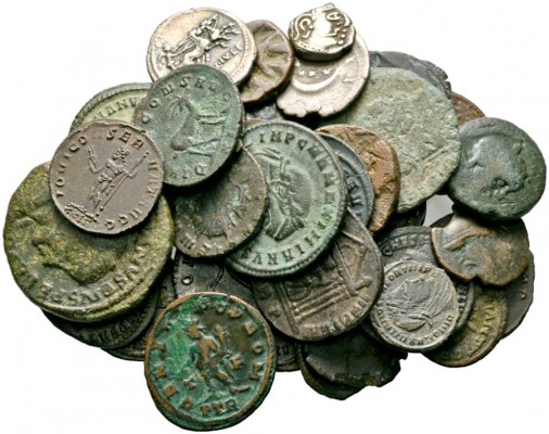  Varia & Lots   (D) Lot Antike (35). Gemischtes Lot mit 1 griechischen Bronzemün...