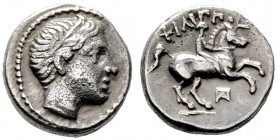  GRIECHISCHE MÜNZEN   MACEDONIA   Könige von Makedonien   Philippos II. (359-336)   (D) 1/5 Tetradrachme (2,62g), Amphipolis, posthum, ca. 323-315 v. ...