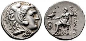  GRIECHISCHE MÜNZEN   MACEDONIA   Könige von Makedonien   Alexandros III. (336-323)   (D) Tetradrachme (17,12g), Pella?, posthum, ca. 275-270 v. Chr. ...