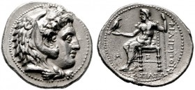  GRIECHISCHE MÜNZEN   MACEDONIA   Könige von Makedonien   Philippos III. (323-317)   (D) Tetradrachme (16,99g), "Babylon", ca. 323-317 v. Chr. Av.: Ko...