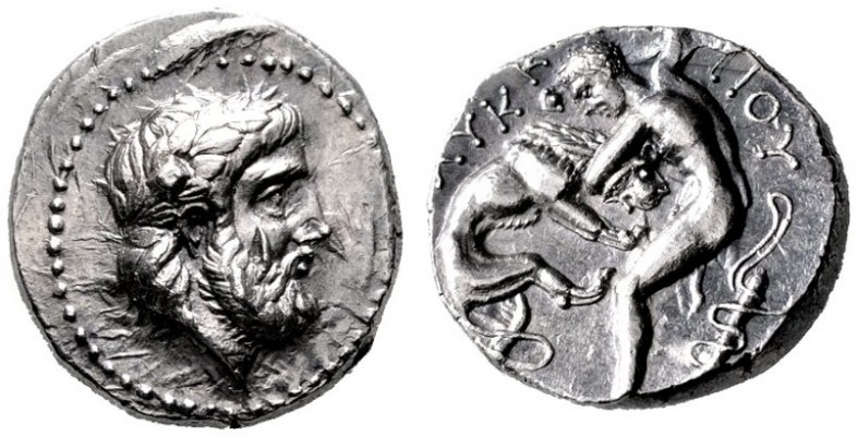  GRIECHISCHE MÜNZEN   PAIONIA   Könige von Paionien   Lykkeios (356-335)   (D) T...