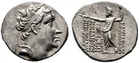  GRIECHISCHE MÜNZEN   BITHYNIA   Könige von Bithynien   Nikomedes IV. Philopator (94-74)   (D) Tetradrachme (16,97g), Nikomedeia?, Jahr 207 = 92-91 v....