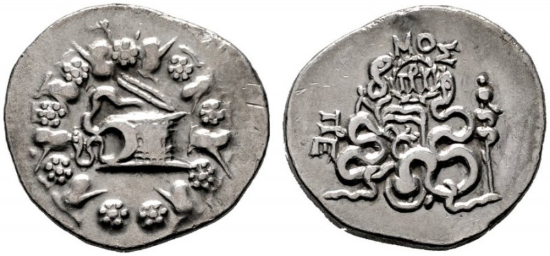  GRIECHISCHE MÜNZEN   MYSIA   Pergamon   (D) Cistophoros (12,11g), ca. 133-67 v....