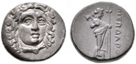  GRIECHISCHE MÜNZEN   CARIA   Karische Satrapen   Pixodaros (341/340-336/335)   (D) Didrachme (6,75g), ca. 341/340-336/335 v. Chr. Av.: Kopf des Apoll...