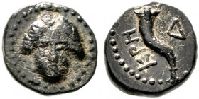  GRIECHISCHE MÜNZEN   PISIDIA   Kremna   (D) Bronze (1,20g), unter Amyntas (36-25 v. Chr.), Jahr 4 (Ära nach dem Jahr der Stadteroberung?) = 29-28 v. ...