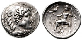  KELTISCHE MÜNZEN   OSTKELTEN   Keltische Imitationen griechischer Münzen   (D) Tetradrachme (16,96g), Imitationstypus "Philippos III.". Stilisierter ...