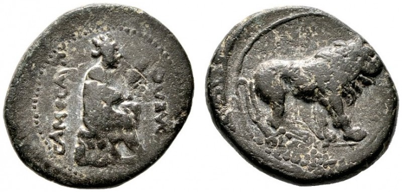  GRIECHISCHE MÜNZEN   KOMMAGENE   Samosata   (D) Bronze (11,21g), ausgegeben woh...