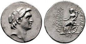  GRIECHISCHE MÜNZEN   SYRIA   Königreich der Seleukiden   Demetrios I. Soter (162-150)   (D) Tetradrachme (16,40g), Antiochia, Jahr 160 = 153-152 v. C...