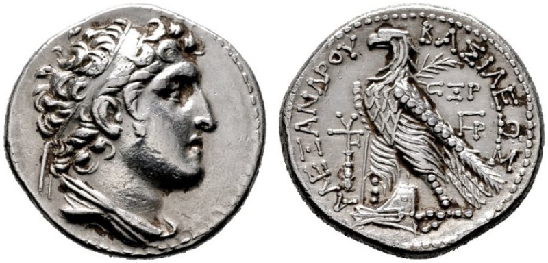  GRIECHISCHE MÜNZEN   SYRIA   Königreich der Seleukiden   Alexander I. Balas (15...