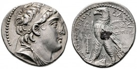  GRIECHISCHE MÜNZEN   SYRIA   Königreich der Seleukiden   Demetrios II. Nikator (145-138/130-125)   (D)  Zweite Herrschaft 130-125. Tetradrachme (14,0...