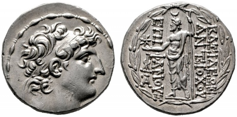  GRIECHISCHE MÜNZEN   SYRIA   Königreich der Seleukiden   Antiochos VIII. Grypos...