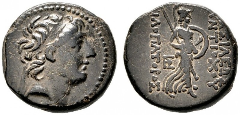  GRIECHISCHE MÜNZEN   SYRIA   Königreich der Seleukiden   Antiochos IX. Kyzikeno...
