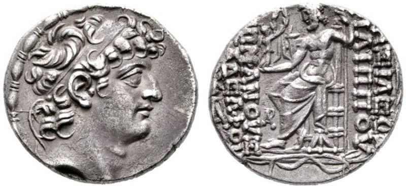  GRIECHISCHE MÜNZEN   SYRIA   Königreich der Seleukiden   Philippos Philadelphos...