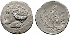  KELTISCHE MÜNZEN   OSTKELTEN   Keltische Imitationen griechischer Münzen   (D) Tetradrachme (16,70g), Imitationstypus "Thasos", Klasse VI (abweichend...