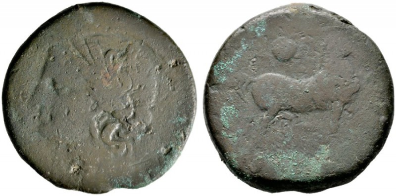 GRIECHISCHE MÜNZEN   ZEUGITANA   Karthago   (D) Bronze (15 Schekel) (100,20g), ...