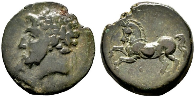  GRIECHISCHE MÜNZEN   NUMIDIA   Könige von Numidien   Massinissa (203-148) oder ...