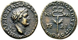  RÖMISCHE PROVINZIALPRÄGUNGEN   BITHYNIA   Nikaia   Domitianus Caesar (69-81/96)   (D) Lokalbronze (5,08g), unter L. Antonius Naso (Procurator), 78 n....