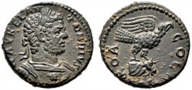  RÖMISCHE PROVINZIALPRÄGUNGEN   TROAS   Alexandreia   Caracalla (198/211-217)   (D) Lokalbronze (8,16g), 210-213 n. Chr. Av.: M AVREL AN-TONINVS, Büst...