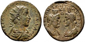  RÖMISCHE PROVINZIALPRÄGUNGEN   CILICIA   Seleukeia am Kalykadnos   Trebonianus Gallus (251-253)   (D) Lokalbronze (21,12g). Av.: Büste mit Strahlenkr...