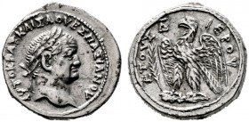 RÖMISCHE PROVINZIALPRÄGUNGEN   SYRIA   Antiochia ad Orontem   Vespasianus (69-79)   (D) Tetradrachme (14,42g), Jahr 4 = 71-72 n. Chr. Av.: Kopf mit L...