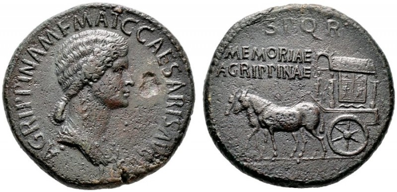  RÖMISCHE KAISERZEIT   Agrippina Maior (gest. 33)   (D) Sestertius (28,27g), Rom...