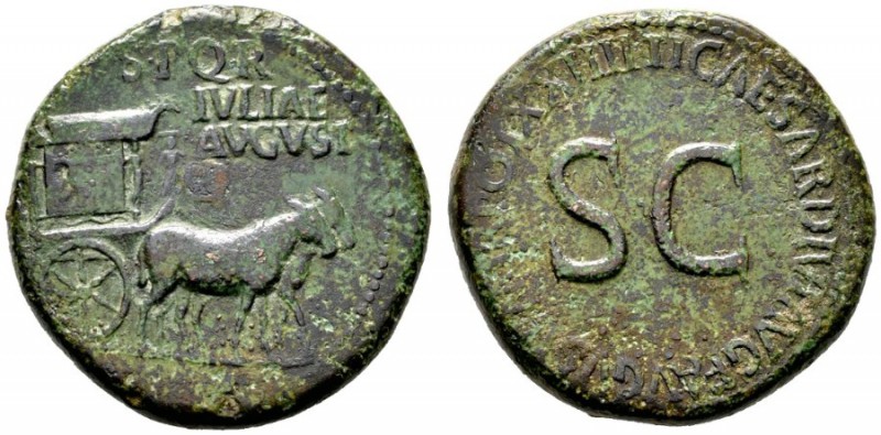  RÖMISCHE KAISERZEIT   Tiberius (14-37)   (D) Sestertius (27,41g), Roma, 22-23 n...