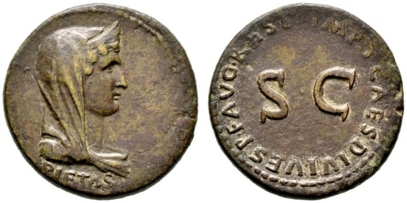  RÖMISCHE KAISERZEIT   Tiberius (14-37)   (D) Dupondius (12,34g), Roma, Restitut...