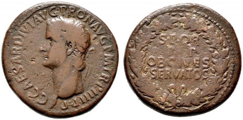  RÖMISCHE KAISERZEIT   Caligula (37-41)   (D) Sestertius (30,97g), Roma, 40-41 n...