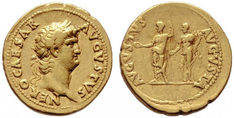  RÖMISCHE KAISERZEIT   Nero (54-68)   (D) Aureus (7,21g), Roma, 64-66 n. Chr. Av...