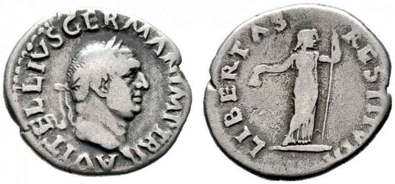  RÖMISCHE KAISERZEIT   Vitellius (69)   (D) Denarius (3,03g), Roma, April-Dezemb...