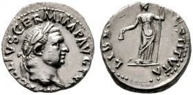  RÖMISCHE KAISERZEIT   Vitellius (69)   (D) Denarius (3,33g), Roma, April-Dezember 69 n. Chr. Av.: A VITELLIVS GERM IMP AVG TR P, Kopf mit Lorbeerkran...