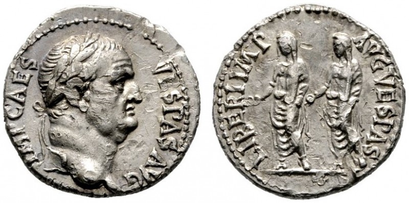  RÖMISCHE KAISERZEIT   Vespasianus (69-79)   (D) Denarius (3,16g), Ephesus (Efes...
