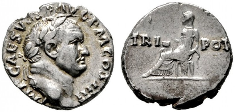  RÖMISCHE KAISERZEIT   Vespasianus (69-79)   (D) Denarius (3,46g), Roma, 72-73 n...