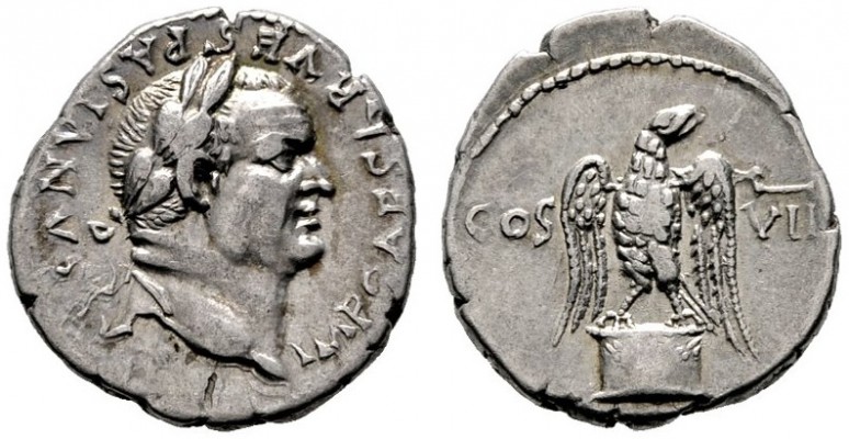  RÖMISCHE KAISERZEIT   Vespasianus (69-79)   (D) Denarius (3,44g), Ephesus (Efes...