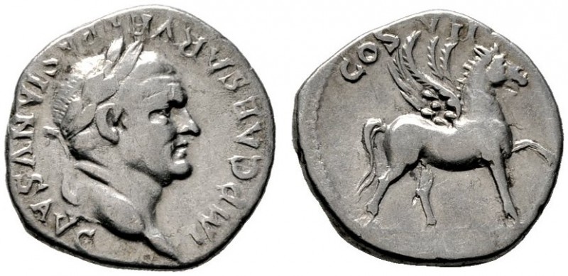  RÖMISCHE KAISERZEIT   Vespasianus (69-79)   (D) Denarius (3,31g), Ephesus (Efes...