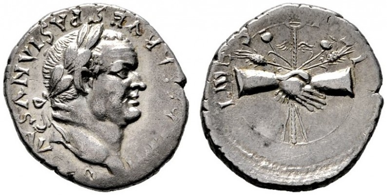  RÖMISCHE KAISERZEIT   Vespasianus (69-79)   (D) Denarius (3,38g), Ephesus (Efes...