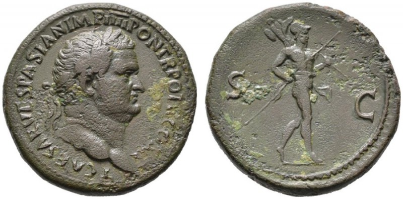  RÖMISCHE KAISERZEIT   Titus (79-81)   (D) Sestertius (23,07g), Roma, Juli 72-Ju...