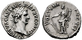  RÖMISCHE KAISERZEIT   Nerva (96-98)   (D) Denarius (3,56g), Roma, 96 n. Chr. Kopf mit Lorbeerkranz / Fortuna mit Ruder und Cornucopiae. RIC 4, RSC 59...