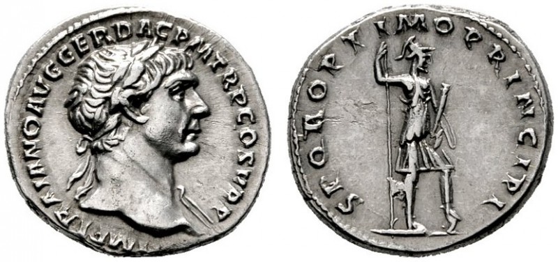  RÖMISCHE KAISERZEIT   Traianus (98-117)   (D) Denarius (3,42g), Roma, 103-105 n...