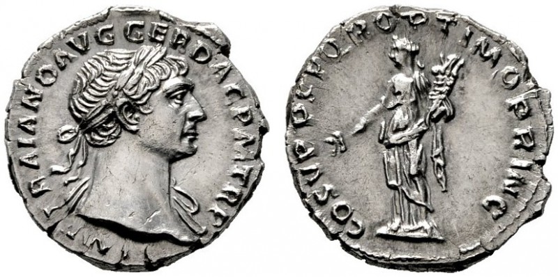  RÖMISCHE KAISERZEIT   Traianus (98-117)   (D) Denarius (3,28g), Roma, 108-109 n...