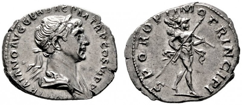  RÖMISCHE KAISERZEIT   Traianus (98-117)   (D) Denarius (3,12g), Roma, Frühjahr ...