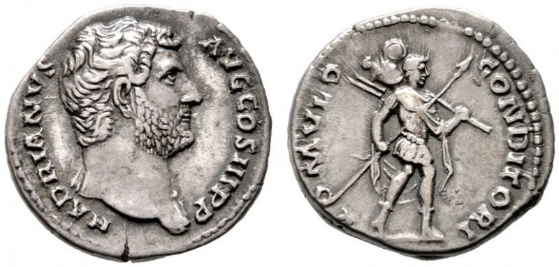  RÖMISCHE KAISERZEIT   Hadrianus (117-138)   (D) Denarius (3,44g), Roma, 134-138...