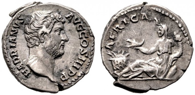  RÖMISCHE KAISERZEIT   Hadrianus (117-138)   (D) Denarius (3,49g), Roma, 134-138...