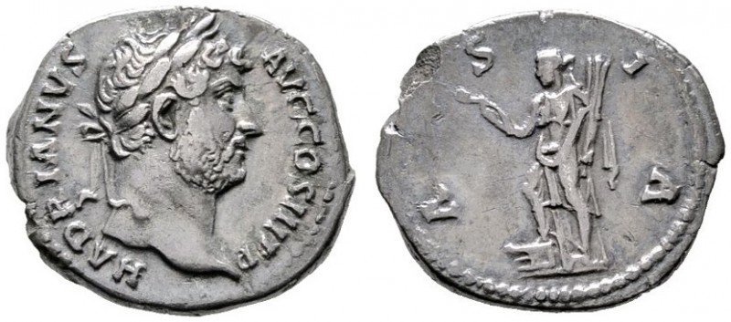  RÖMISCHE KAISERZEIT   Hadrianus (117-138)   (D) Denarius (3,01g), Roma, 134-138...