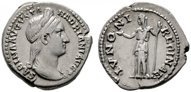  RÖMISCHE KAISERZEIT   Sabina (128-136)   (D) Denarius (3,35g), Roma, 128-136 n....